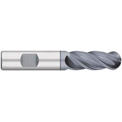 Titan USA - Ball End Mills; Mill Diameter (Inch): 5/8 ; Mill Diameter (Decimal Inch): 0.6250 ; Number of Flutes: 4 ; Length of Cut (Inch): 1-5/8 ; Length of Cut (Decimal Inch): 1.6250 ; Material: Solid Carbide - Exact Industrial Supply