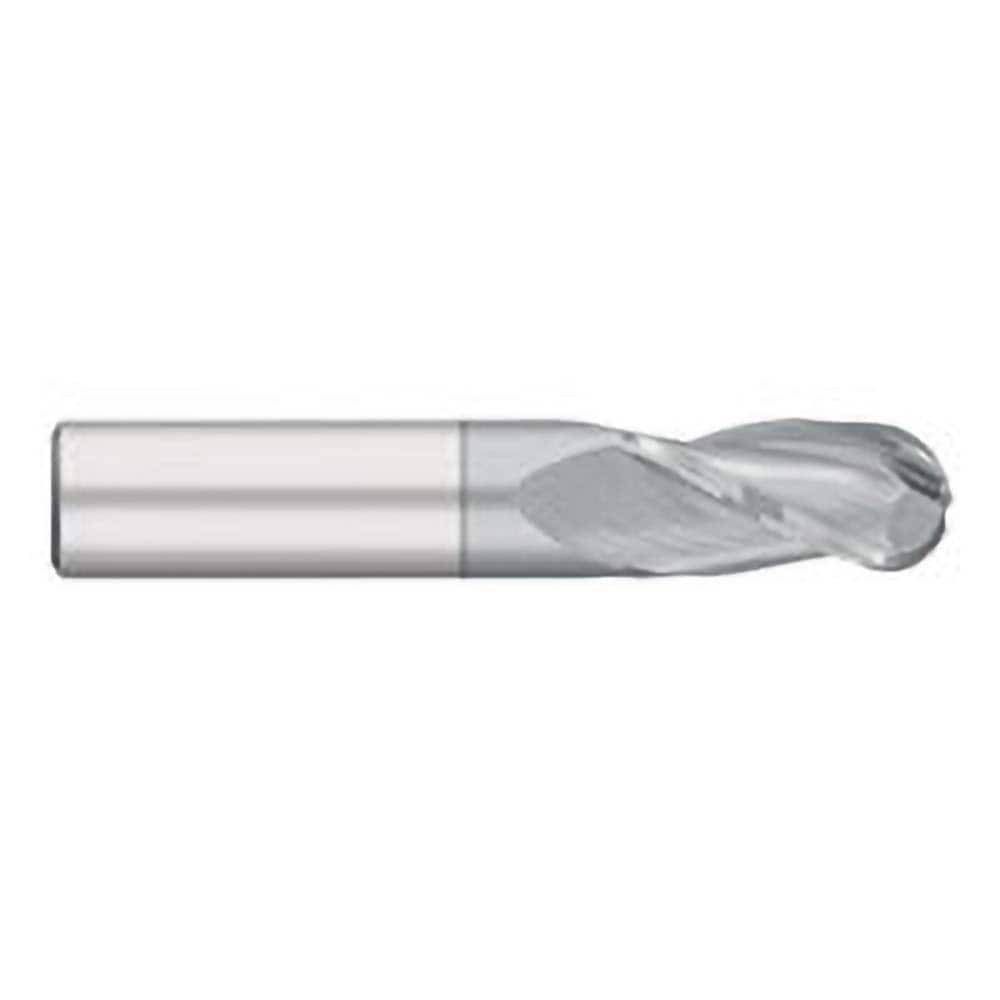 Titan USA - Ball End Mills; Mill Diameter (Decimal Inch): 0.3438 ; Number of Flutes: 3 ; Length of Cut (Inch): 1 ; Length of Cut (Decimal Inch): 1.0000 ; Material: Solid Carbide ; Overall Length (Inch): 2-1/2 - Exact Industrial Supply