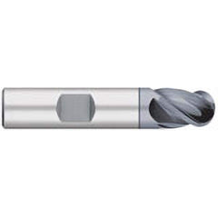 Titan USA - Ball End Mills; Mill Diameter (Inch): 1/2 ; Mill Diameter (Decimal Inch): 0.5000 ; Number of Flutes: 4 ; Length of Cut (Inch): 5/8 ; Length of Cut (Decimal Inch): 0.6250 ; Material: Solid Carbide - Exact Industrial Supply