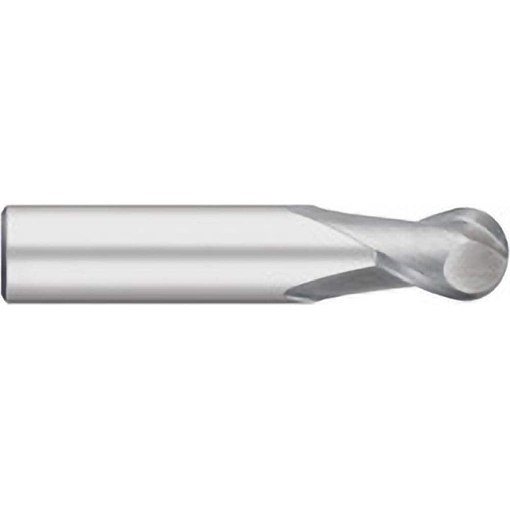 Titan USA - Ball End Mills; Mill Diameter (Inch): 1/8 ; Mill Diameter (Decimal Inch): 0.1250 ; Number of Flutes: 2 ; Length of Cut (Inch): 1/4 ; Length of Cut (Decimal Inch): 0.2500 ; Material: Solid Carbide - Exact Industrial Supply