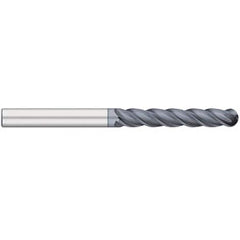 Titan USA - Ball End Mills; Mill Diameter (Inch): 1/2 ; Mill Diameter (Decimal Inch): 0.5000 ; Number of Flutes: 4 ; Length of Cut (Inch): 3 ; Length of Cut (Decimal Inch): 3.0000 ; Material: Solid Carbide - Exact Industrial Supply