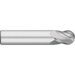 Titan USA - Ball End Mills; Mill Diameter (Inch): 1/16 ; Mill Diameter (Decimal Inch): 0.0625 ; Number of Flutes: 4 ; Length of Cut (Inch): 1/8 ; Length of Cut (Decimal Inch): 0.1250 ; Material: Solid Carbide - Exact Industrial Supply