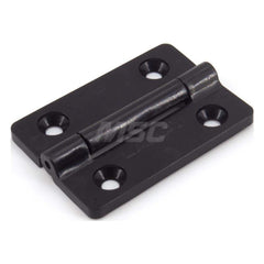 Compact Torque Hinge: 4 Mounting Holes Polyacetal, Black Finish