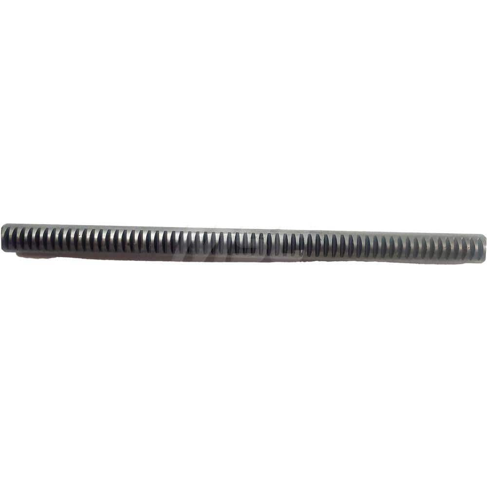 5/8″ Diam 4' Long 1018/12L14 Steel Gear Rack 16 Pitch, 20° Pressure Angle, Round