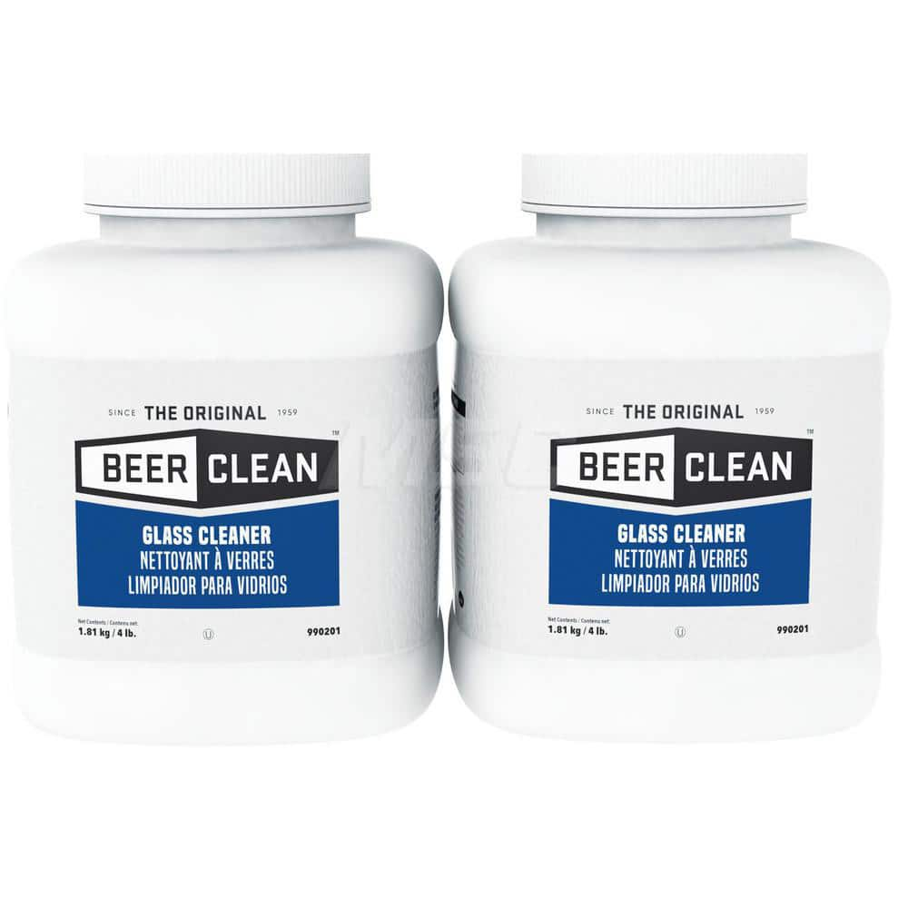 Beer Clean Glass Cleaner, 4 Lb, Manual, 2/CT