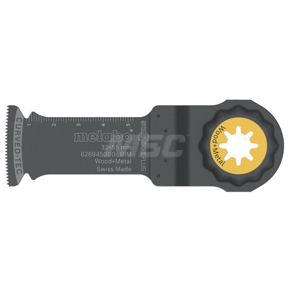 Rotary & Multi-Tool Accessories; Accessory Type: Oscillating Saw Blade; For Use With: Metabo MT 18 LTX BL QSL; Material: Bi-Metal; Application: Plunge Cuts in Wood and Soft Metals