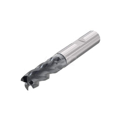 Corner Radius End Mill: 0.9843″ Dia, 4 Flutes, Solid Carbide 40 ° Helix, TAN Coated, Corner Radius End, Centercutting, Series JHP794