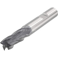 Ball End Mill: 0.1181″ Dia, 3 Flute, Solid Carbide 60 mm OAL, 6 mm Shank Dia, 40 ° Helix, HXT Coated, Single End, Series JHB720