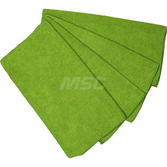 Cloth Towel: Virgin, Microfiber Green, 16″ OAL, 16″ OAW, Low Lint, 12 Sheets per Pack