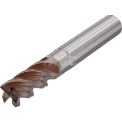 Corner Radius End Mill: 0.7874″ Dia, 4 Flutes, Solid Carbide 44 ° Helix, HXT Coated, Corner Radius End, Centercutting, Series JHP751