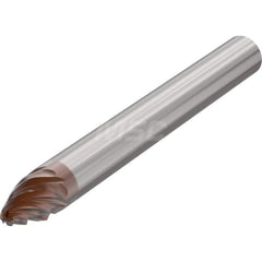 Tapered End Mill: 20 ° per Side, 0.0354″ Small Dia, 0.4921″ LOC, 6 Flutes, Solid Carbide, Tapered End HXT Finish, Series JH726