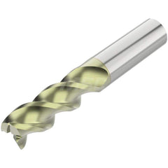 Square End Mill: 3/4'' Dia, 1-5/8'' LOC, 3/4'' Shank Dia, 4'' OAL, 3 Flutes, Solid Carbide Single End, ANF Finish, Helical Flute, 45 ° Helix, Centercutting, RH Cut, RH Flute, Series A345