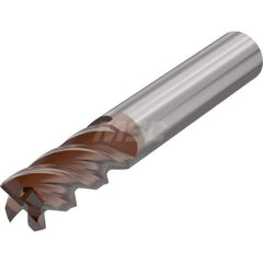 Corner Radius End Mill: 0.7874″ Dia, 4 Flutes, Solid Carbide 44 ° Helix, HXT Coated, Corner Radius End, Centercutting, Series JHP751