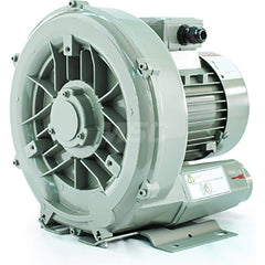 Regenerative Air Blowers; Inlet Size: 1.5″; Outlet Size: 1.5″; Horse Power: 1.1; Amperage Rating: 4.0000; Cubic Feet Per Minute: 105 SCFM; Height (Inch): 14; Width (Decimal Inch): 14; Maximum Working Water Pressure: 58.00; Maximum Vacuum Water Pressure: 5