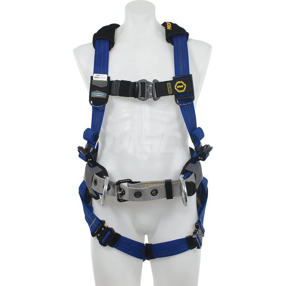 Fall Protection Harnesses: 400 Lb, Single D-Ring Style, Size Small, For Construction, Back