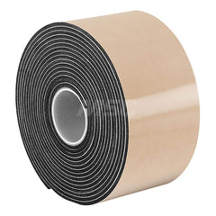 Black Double-Sided Polyethylene Foam Tape: 3/4″ Wide, 5 yd Long, 62 mil Thick, Acrylic Adhesive