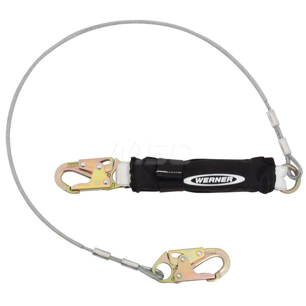 Lanyards & Lifelines; Load Capacity: 5000 lb; Construction Type: Webbing; Harness Type: Ladder Climbing; Lanyard End Connection: Snap Hook; Anchorage End Connection: Snap Hook; Length Ft.: 6.00