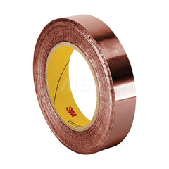 Duct Tape: 2″ Wide, 2.6 mil Thick, Copper Foil Acrylic Adhesive, 25 lb/in Tensile Strength