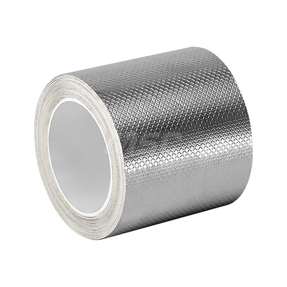 Duct Tape: 4″ Wide, 5 mil Thick, Aluminum Foil Acrylic Adhesive, 20 lb/in Tensile Strength