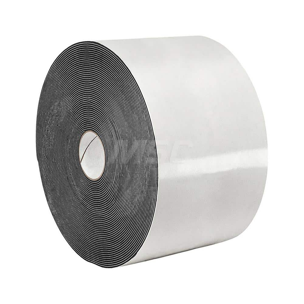 Black Double-Sided Polyethylene Foam Tape: 1″ Wide, 5 yd Long, 31 mil Thick, Rubber Adhesive