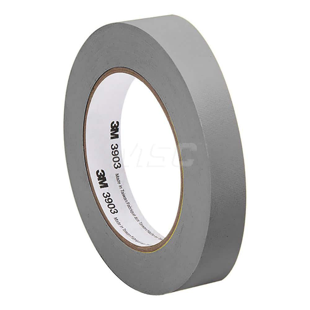 Duct Tape: 1″ Wide, 6.3 mil Thick, Vinyl Rubber Adhesive, 14 lb/in Tensile Strength