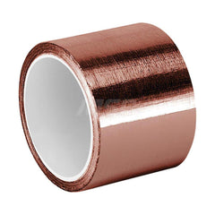 Duct Tape: 1/4″ Wide, 3.5 mil Thick, Copper Foil Acrylic Adhesive, 25 lb/in Tensile Strength