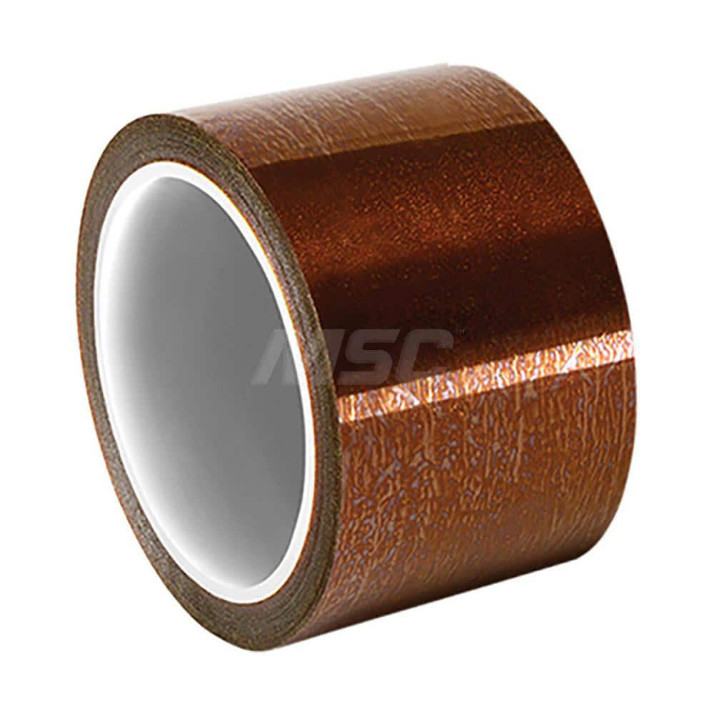 Polyimide Film Tape: 2″ Wide, 100' x 5 mil Thick Non-Adhesive, -40 to 450 ° F