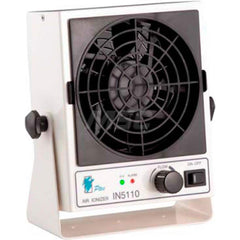 Air Ionizers; Maximum Air Flow: 115 CFM; Material: Steel; Ion Output: AC, 68KHz; Power Rating: 12 W; Input Voltage: 24.00; Output Voltage: 2.2 kV; Length (Inch): 2.70; Height (Inch): 7.1 in; Overall Length: 2.70; Overall Height: 7.1 in; Material: Steel