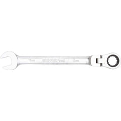 Combination Wrench: Vanadium Steel, Matte Satin Chrome-Plated