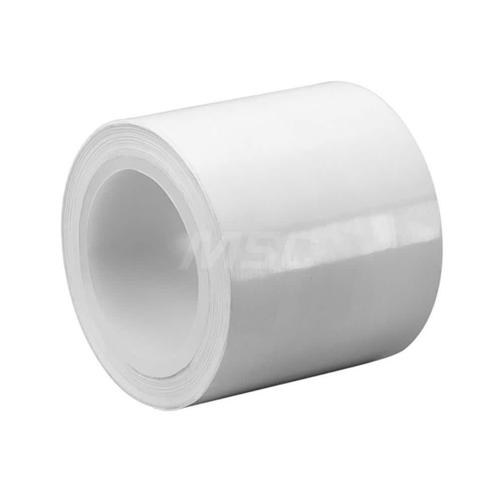 Film Tape: 3″ Wide, 36 yd Long, 9 mil Thick, White Polypropylene Film, Silicone Adhesive, 22 lb/in Tensile Strength