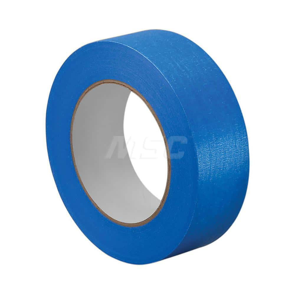 Painter's Tape & Masking Tape: 1-1/2″ Wide, 60 yd Long, 5.7 mil Thick, Blue Crepe Paper, Rubber Adhesive, 22.5 lb/in Tensile Strength