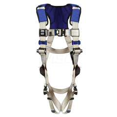 Fall Protection Harnesses: 420 Lb, Vest Style, Size 2X-Large, For General Purpose, Back Quick-Connect Leg Strap, Quick-Connect Chest Strap