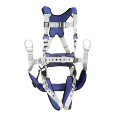 Fall Protection Harnesses: 420 Lb, Tower Climbers Style, Size Small, For Climbing, Back Front & Hips Tongue Leg Strap, Quick-Connect Chest Strap