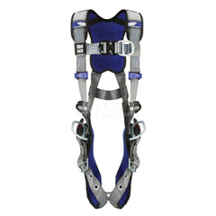 Fall Protection Harnesses: 420 Lb, Vest Style, Size Small, For Climbing & Positioning, Back Front & Hips Tongue Leg Strap, Pass-Through Chest Strap