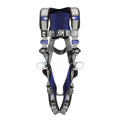 Fall Protection Harnesses: 420 Lb, Vest Style, Size 2X-Large, For Positioning, Back & Hips Quick-Connect Leg Strap, Quick-Connect Chest Strap