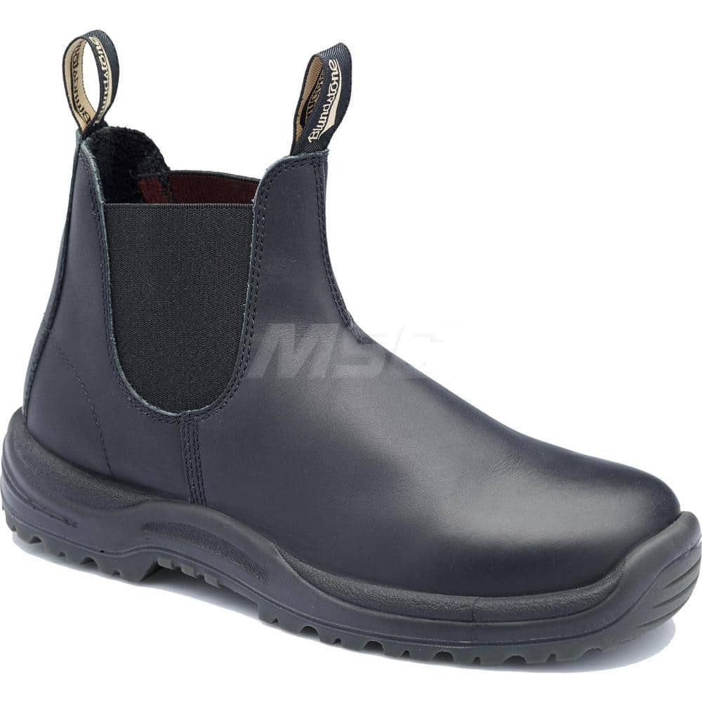 Work Boot: Size 5-1/2, 6″ High, Leather, Steel Toe Wide Width, Non-Slip Sole