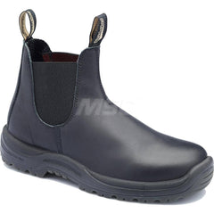 Work Boot: Size 11-1/2, 6″ High, Leather, Steel Toe Wide Width, Non-Slip Sole