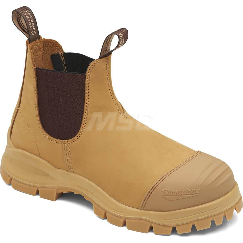 Work Boot: Size 6, 6″ High, Leather, Steel Toe Standard Width, Non-Slip Sole