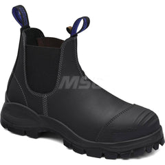 Work Boot: Size 9-1/2, 6″ High, Leather, Steel Toe Wide Width, Non-Slip Sole