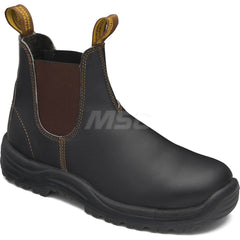 Work Boot: Size 7-1/2, 6″ High, Leather, Steel Toe Wide Width, Non-Slip Sole