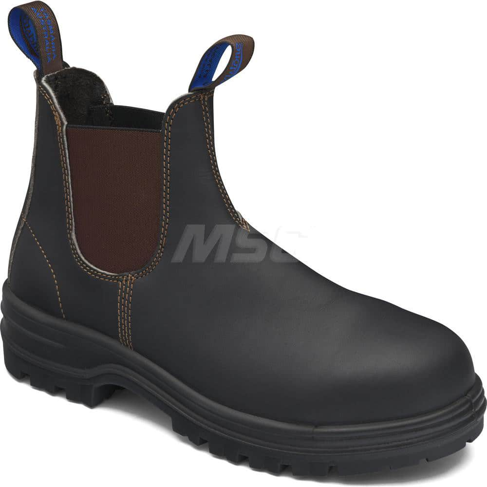 Work Boot: Size 7, 6″ High, Leather, Steel Toe Standard Width, Non-Slip Sole