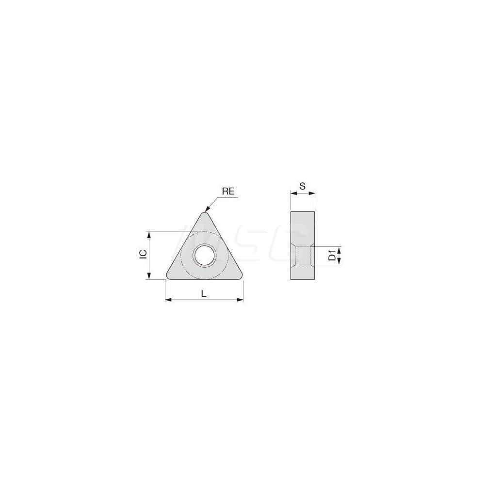 Turning Insert:  TNMG333 T515,  Solid Carbide TiCN & Al2O3 Finish,  Neutral,  3/8″ Inscribed Circle,  0.0470″ Corner Radius,  60.0 &deg N/A Triangle,  Series  TNMG