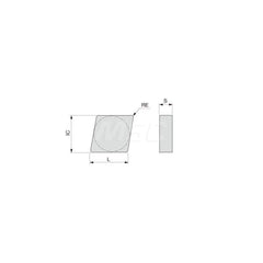 Turning Insert:  S-CNGN433 BXC90,  Polycrystalline Cubic Boron Nitride TiN Finish,  Neutral,  1/2″ Inscribed Circle,  0.0470″ Corner Radius,  80.0 &deg N/A Diamond,  Series  CNGN