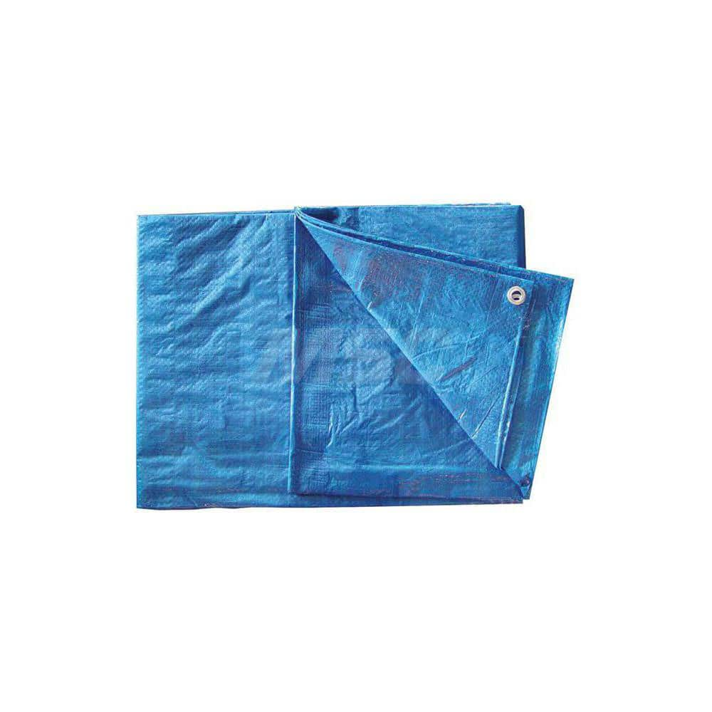 Tarp/Dust Cover: Blue, Rectangle, Polyethylene, 15' Wide