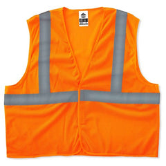 8205HL L/ XL Econo 2 Hook & Loop Orange Vest - Makers Industrial Supply