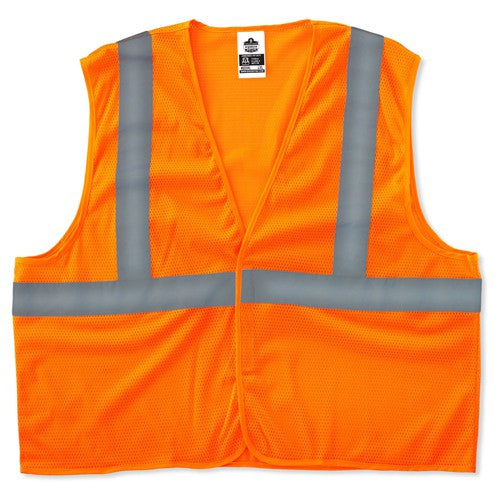 8205HL XS Orange Super Econ Mesh Vest Type R Class 2 - Makers Industrial Supply