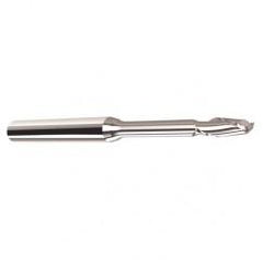 1/8" Dia. - 1/8" LOC - 3" OAL - .015 C/R  2 FL Carbide End Mill with 2.00 Reach - Uncoated - Makers Industrial Supply
