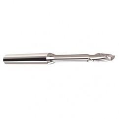 1/8" Dia. - 1/8" LOC - 2" OAL - .005 C/R  2 FL Carbide End Mill with 3/8 Reach - Uncoated - Makers Industrial Supply
