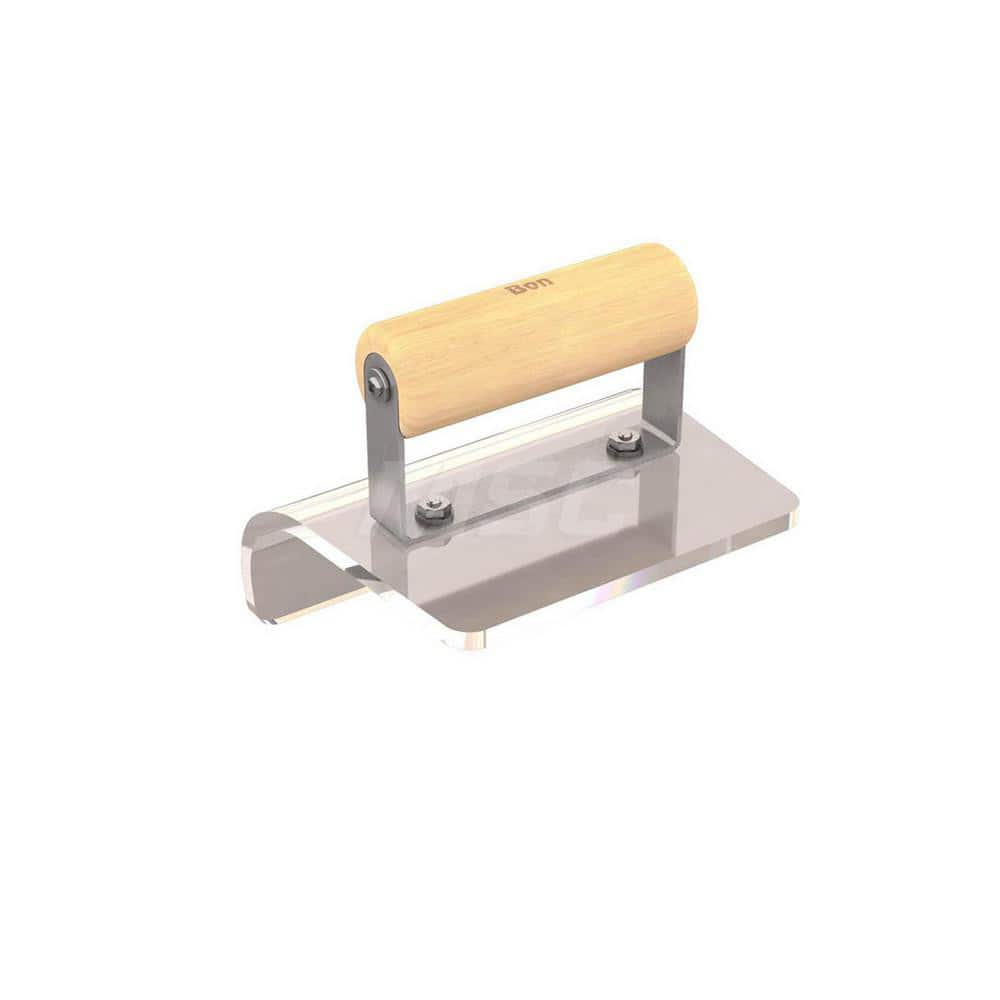 Trowels; Type: Outside Corner Tool; Trowel Type: Outside Corner Tool; Blade Type: Round; Blade Material: Plexiglass; Handle Material: Wood