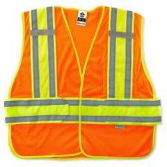 8240HL XL/2XL ORANGE EXPANDABLE VEST - Makers Industrial Supply